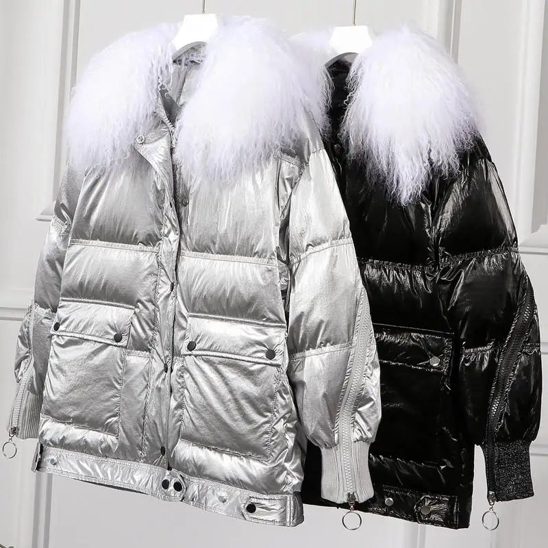 

Winter Loose Design Women Hooded Coat Parkas Pattern Thick Warm Plus Size Wadded Jackets Parka Female Fur Overcoat