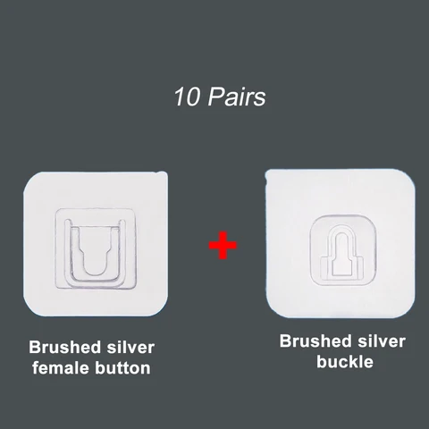 Pairs Double-Sided Adhesive Kitchen Wall Hook Hanger Strong Transparent Wall Storage Sucker For Kitchen Bathroom Hooks