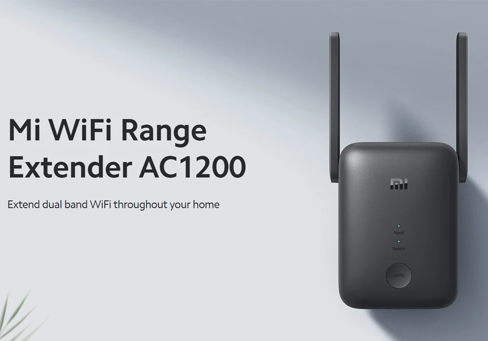 Global Version Xiaomi WiFi Range Extender AC1200 1200Mbps Ethernet Port 2.4GHz And 5GHz Band Amplifier WiFi Signal Router Mihome