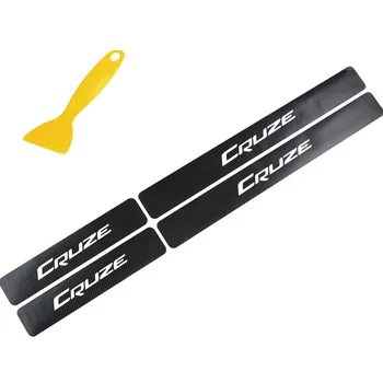 

Carbon Fiber Decoration Sticker For Car For CHEVROLET CRUZE Antislip Door Sill Protector Stickers Decal Car Accessories