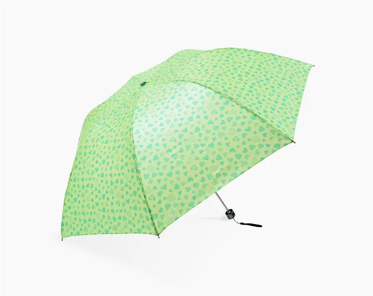 Yu bao South Korea Creative Pencil Umbrella 7 Bone Women's Polka Dot Umbrella Fresh Parasol Dual Purpose Ultra-Fine Ultra-Light