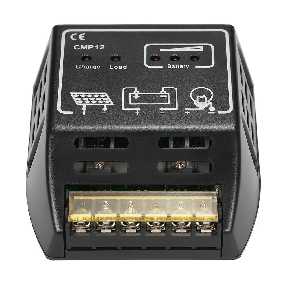 10/20A 12 V/24 V Контроллер заряда солнечной батареи Регулятор зарядки для солнечной панели батареи защита от перегрузки Солнечный контроллер заряда