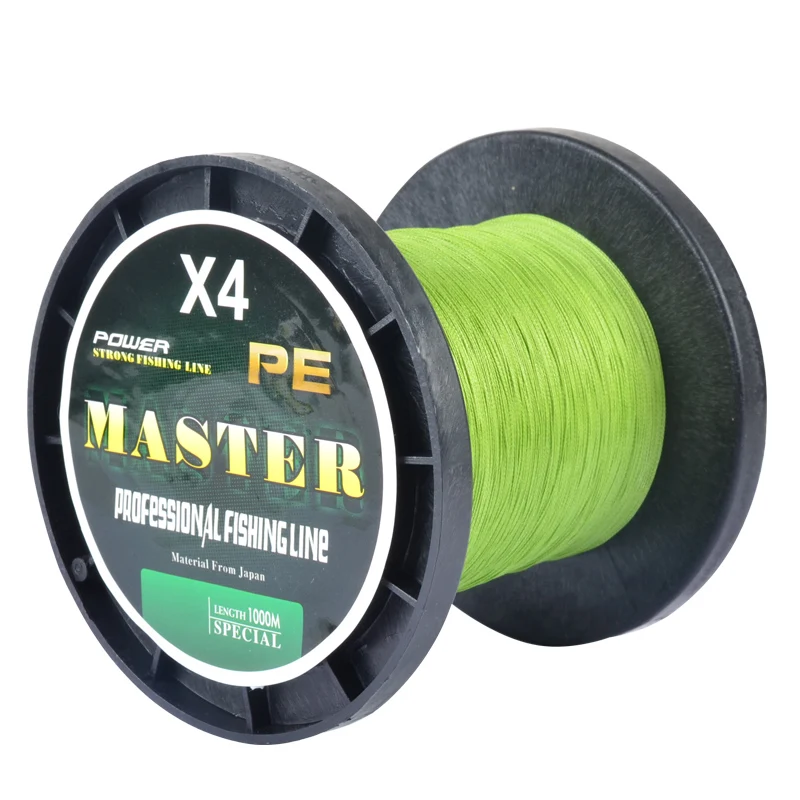 ABA высокая прочность оптовые цены multifilament 4 strand PE плетеная леска 1000 м