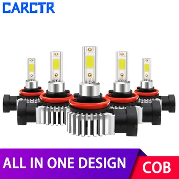 

All In One Car LED Headlight Bulbs H1 H3 H7 Led Lamp 9005 9006 9012 880 H8/H9/H11 Bulbs 6600LM IP68 30W COB 6000K Car Lights
