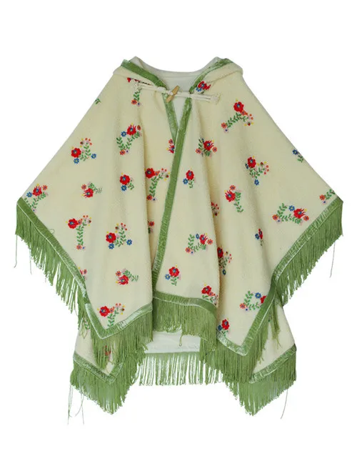 Beige white Зимний женский толстый теплый плащ из искусственного меха ягненка, винтажный изысканный пиджак с кисточками, верхняя одежда - Цвет: Beige white