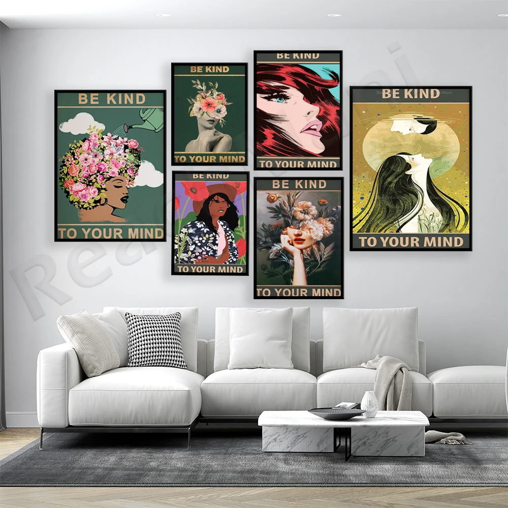 

Treat your heart posters, flower posters, flower prints, garden art, wall art decoration retro poster gift ideas