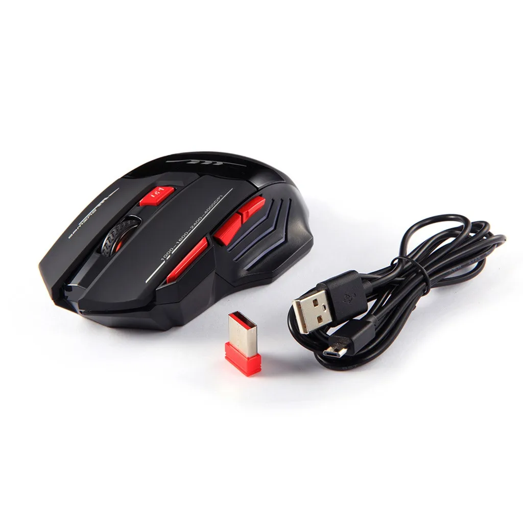 Zelotes 2,4G зарядка игровая мышь USB приемник 30 метров беспроводное соединение 250 Гц/500 Гц Windows 2000/ME Mac OS