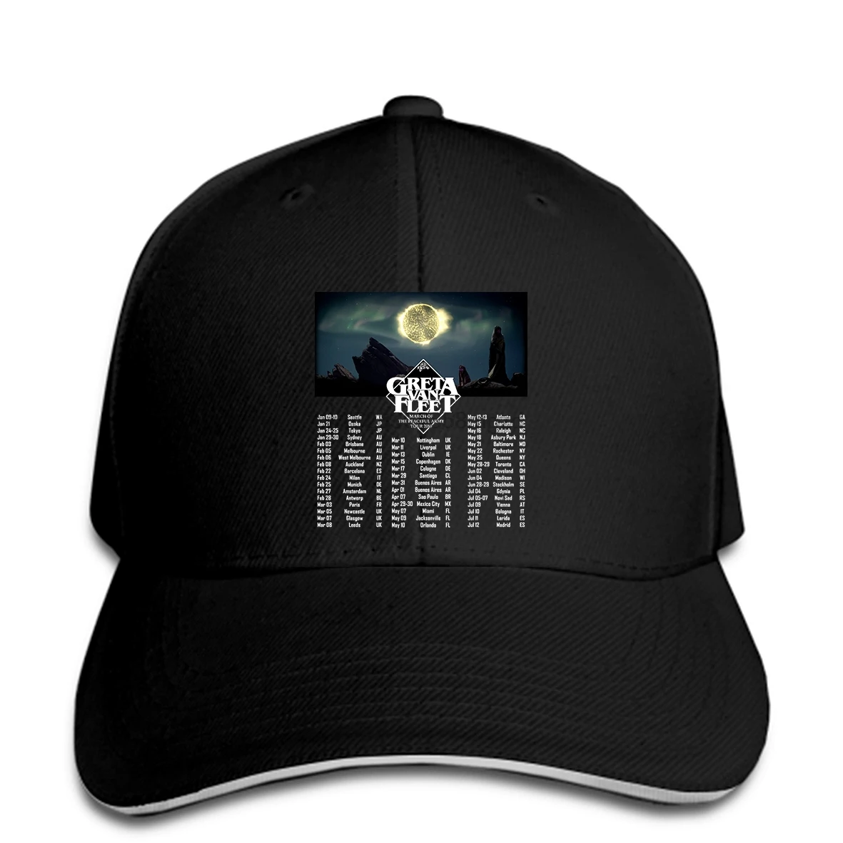 Грета Ван Флит марш мирной армии Тур мужская бейсбольная Кепка Snapback Кепка женская шляпа