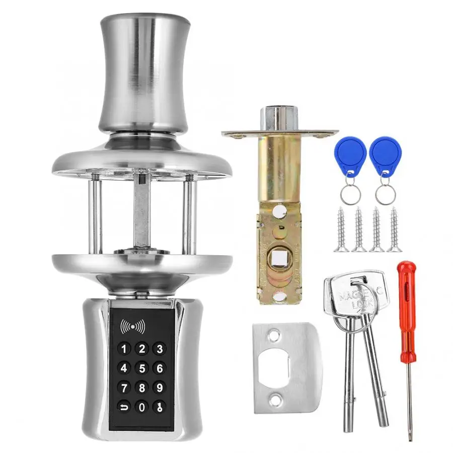  Smart Security Anti-Theft APP Keyboard Password Electronic Lock Cylinder with - 4000170918305