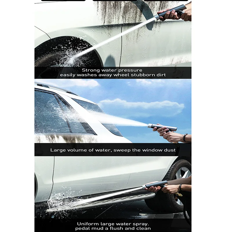 Car Washer Washing Gun High Pressure Hose Cleaner Cars Sprayer Nozzle Magic Flexible Hose Auto Water Power Garden Water Jet