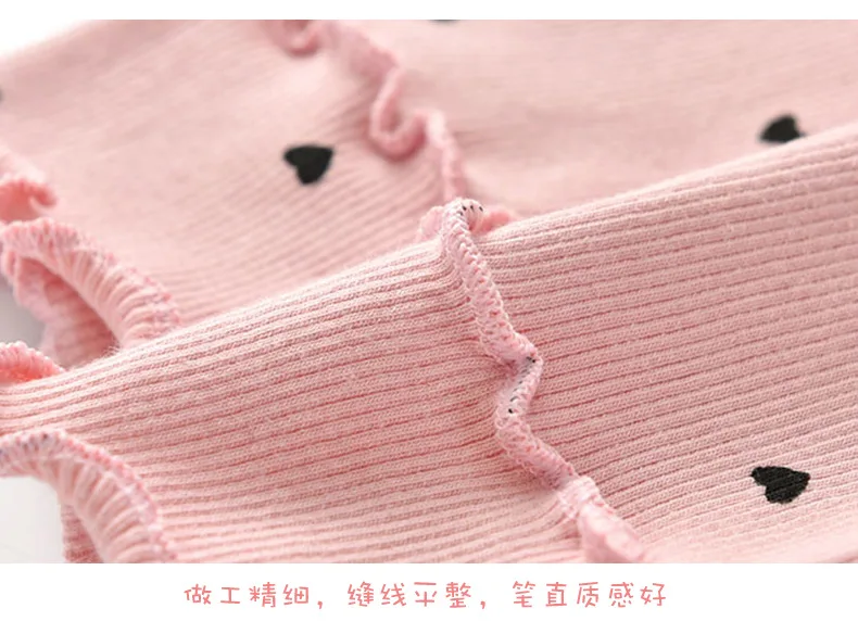 Spring Autumn kid baby girls long pants cotton soft trousers children dot striped toddler pants cute little girl infant Leggings