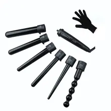 Многофункциональная трубчатая машина для завивки керамического мультискоростного термостата 6 в 1 объем прямые бигуди двойного назначения