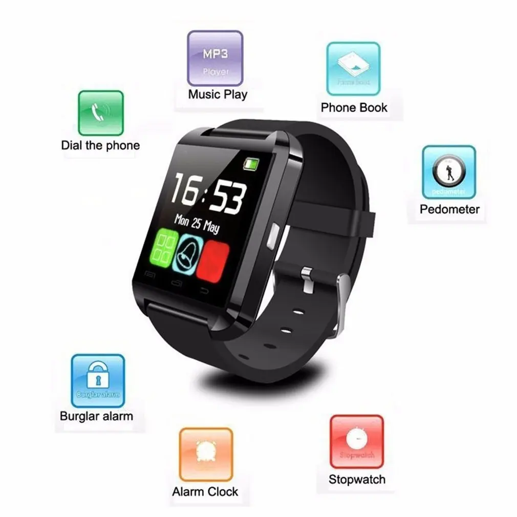 

1.44" Touch Screen Bluetooth Smart Watch With Sim TF Card,Sport Pedometer,Music Player Remote Control Photography Sports Watch