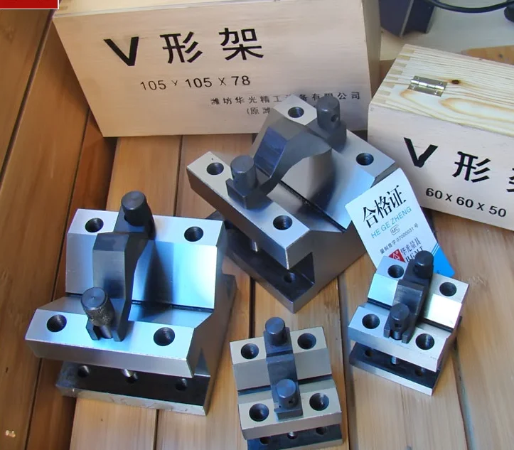 Прецизионные "V" блоки и Зажимные инструменты Калибр v-блоки набор Workholding 60*60*50 мм Высокое качество