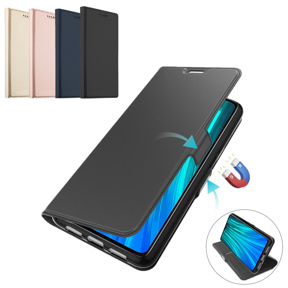 Для Xiaomi Redmi Note 9S 8 9 Pro кожаный чехол с откидной подставкой кошелек магнитной