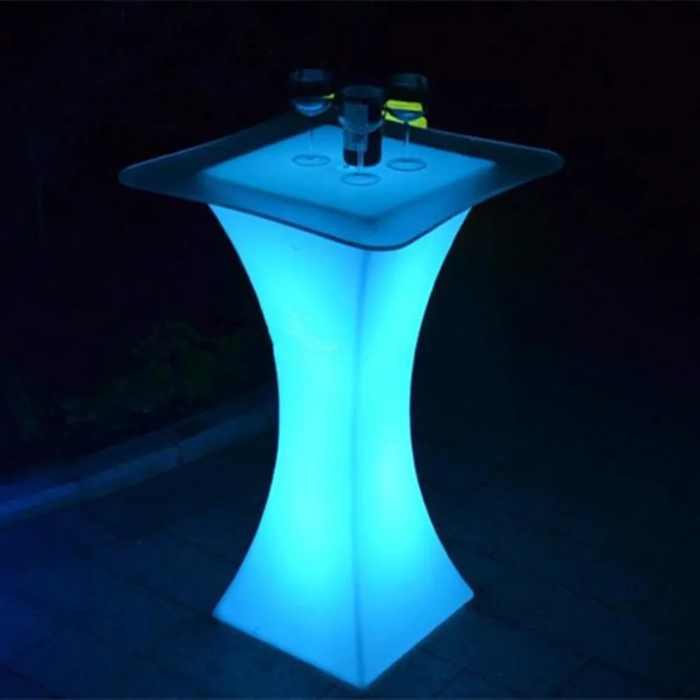 110CM high Led Luminous cocktail table Rechargeable Bar Table IP54 lighted up table For Club Coffee Shop Commercial Furniture 110CM high Led Luminous cocktail table Rechargeable Bar Table IP54 lighted up table For Club Coffee Shop Commercial Furniture
