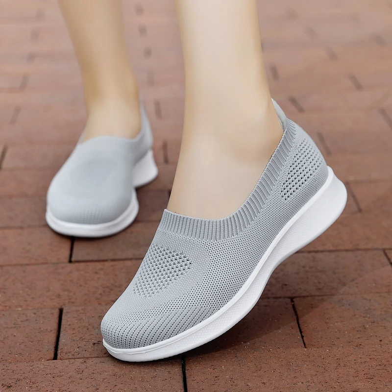 Women's Sports Shoes 2021 Sets Wear Breathable Mesh Socks Women's Casual Shoes Flat Shoes Vulcanized Shoes Women's Oversize