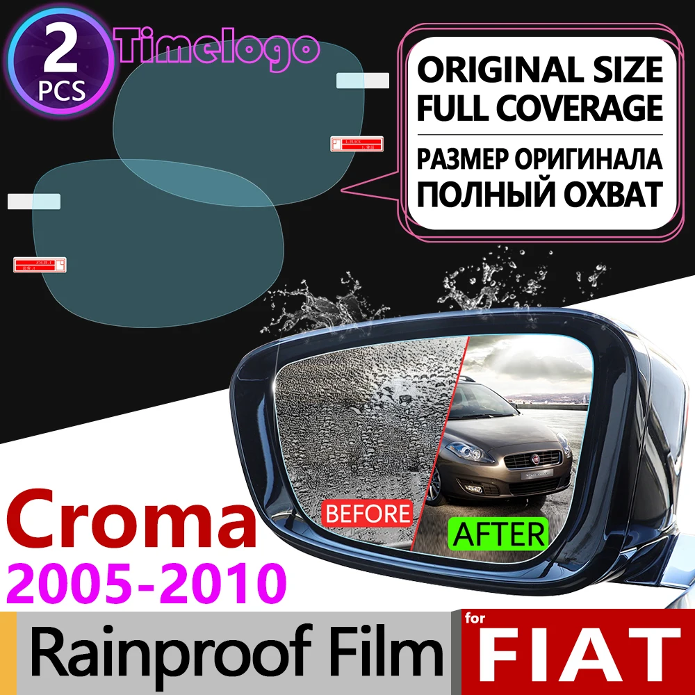 

For Fiat Croma 2005~2010 194 Full Cover Anti Fog Film Rearview Mirror Anti-Fog Films Clear Foils Accessories 2006 2007 2008 200