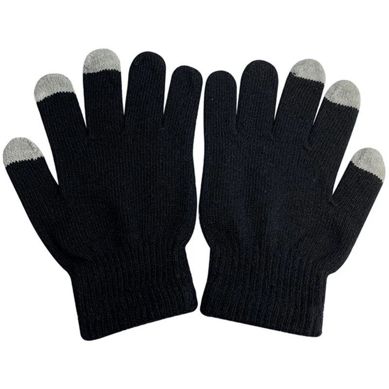 Anime My Hero College Unisex Winter Warm Knit Gloves Hand Warmer For Touch Screen Smart Phone Female Gloves New Gloves