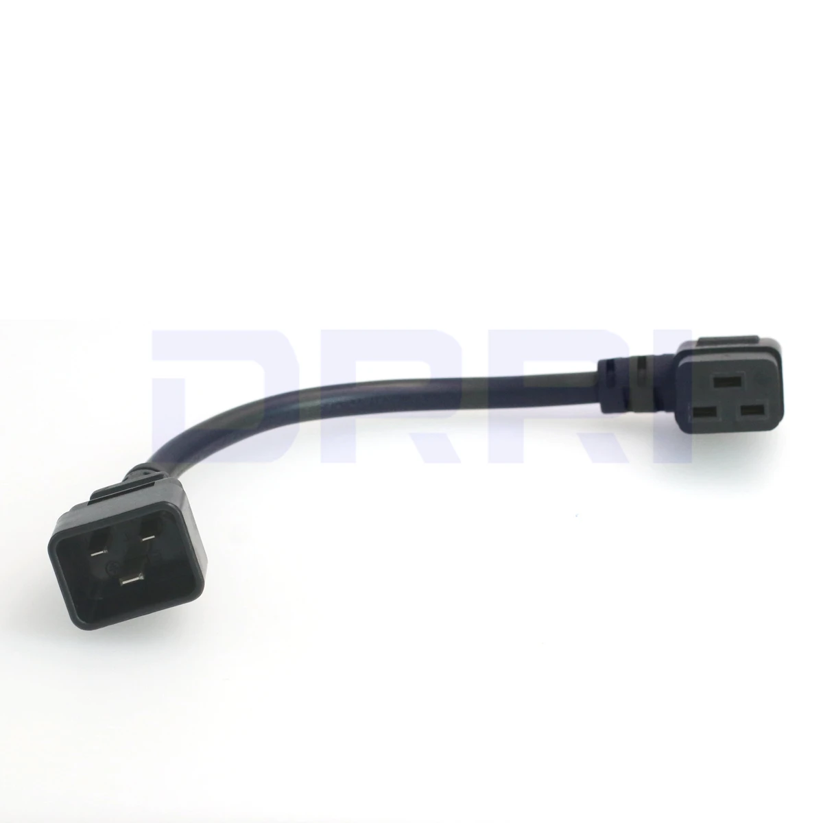 Eonvic IEC 320 C20 до C19 прямоугольный Короткий Кабель-адаптер C19 правый угол C20 L = 25 см