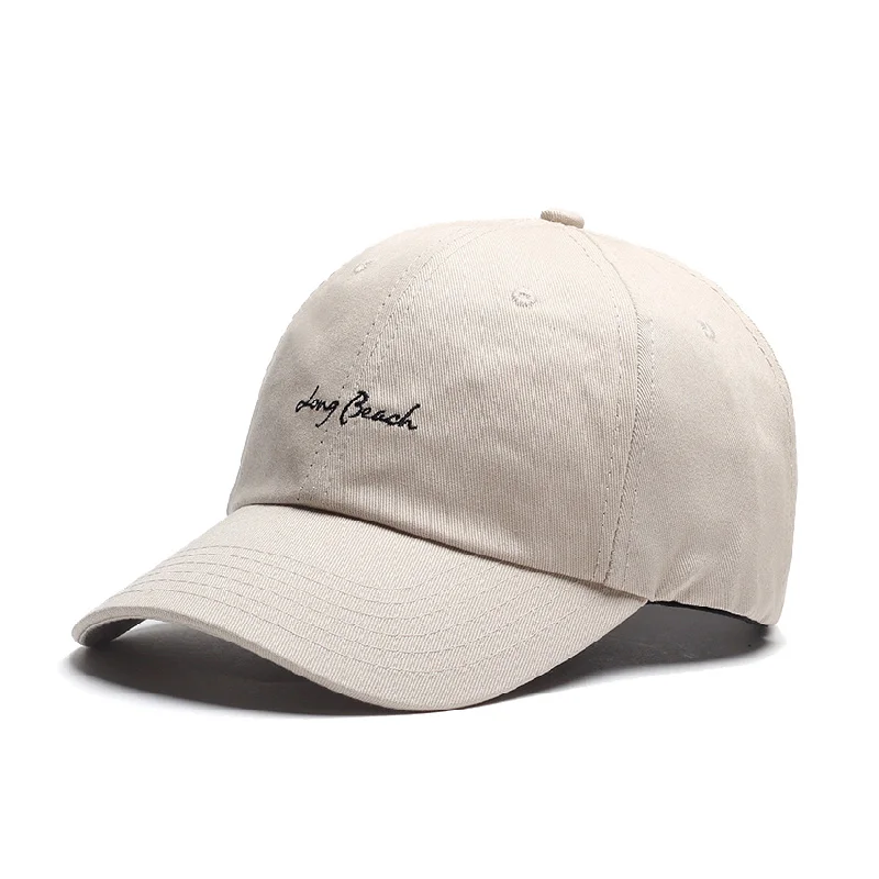 Бейсболки женские шапки для мужчин Trucker бренд Snapback cap s Мужская винтажная вышивка Кепка кость Черная шапка для папы s - Цвет: Бежевый