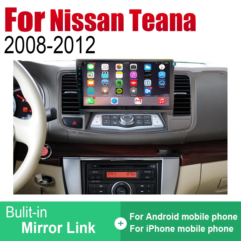 Android автомобильный gps Navi для Nissan Teana 2008 2009 2010 2011 2012 плеер навигацией, Wi-Fi, Bluetooth Mulitmedia система аудио стерео