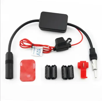 

200sets New Black 12V Car Automobile Radio Signal Amplifier Amp ANT-208 Auto FM/AM Antenna Booster