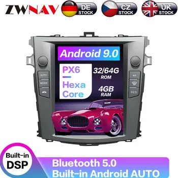 

Android 9 64+4G Tesla With DSP Carplay Car Multimedia Player Stereo For Toyota Corolla 2007-2013 Auto Radio GPS Navigation