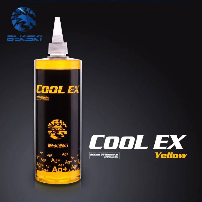 Bykski ABS-COOL-EX POSEIDON Nano Ag+ вода охлаждающая жидкость абсолютное zero3 для ПК водяное охлаждение 500 мл - Цвет лезвия: Transparent Yellow
