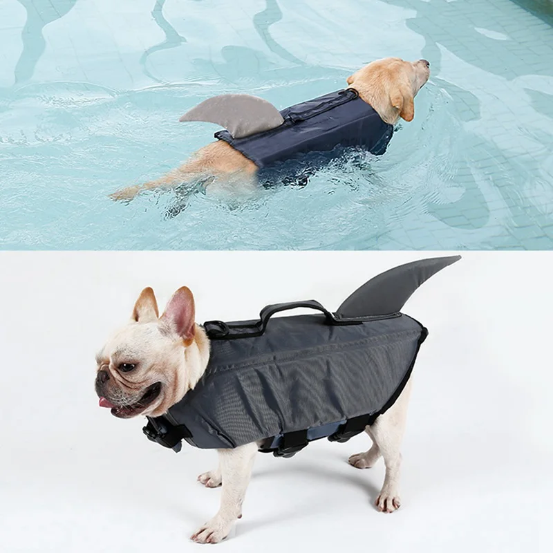 

Summer swimsuit pet dog reflective vest life jacket safety clothing collar harness swimming preserver