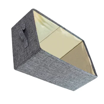 

1 Pc Desktop Storage Basket Clothes Organizers Drawer Type Cloth Storage Box for Makeup Book (Size S, Grey)