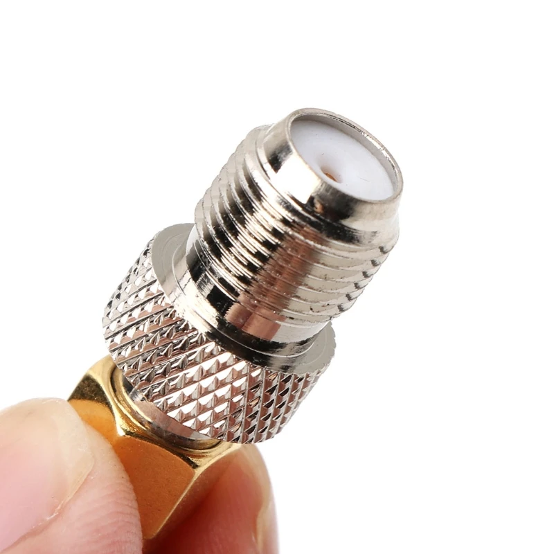 

F Type Female Jack to SMA Female Socket Straight RF Coax Adapter F to SMA Plug
