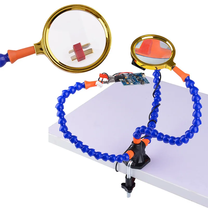 

Multi-purpose Boom Multi-functional Simplicity 3 Claw with Magnifying Glass Solder Stage Model Airplane Accessories Plug Flight