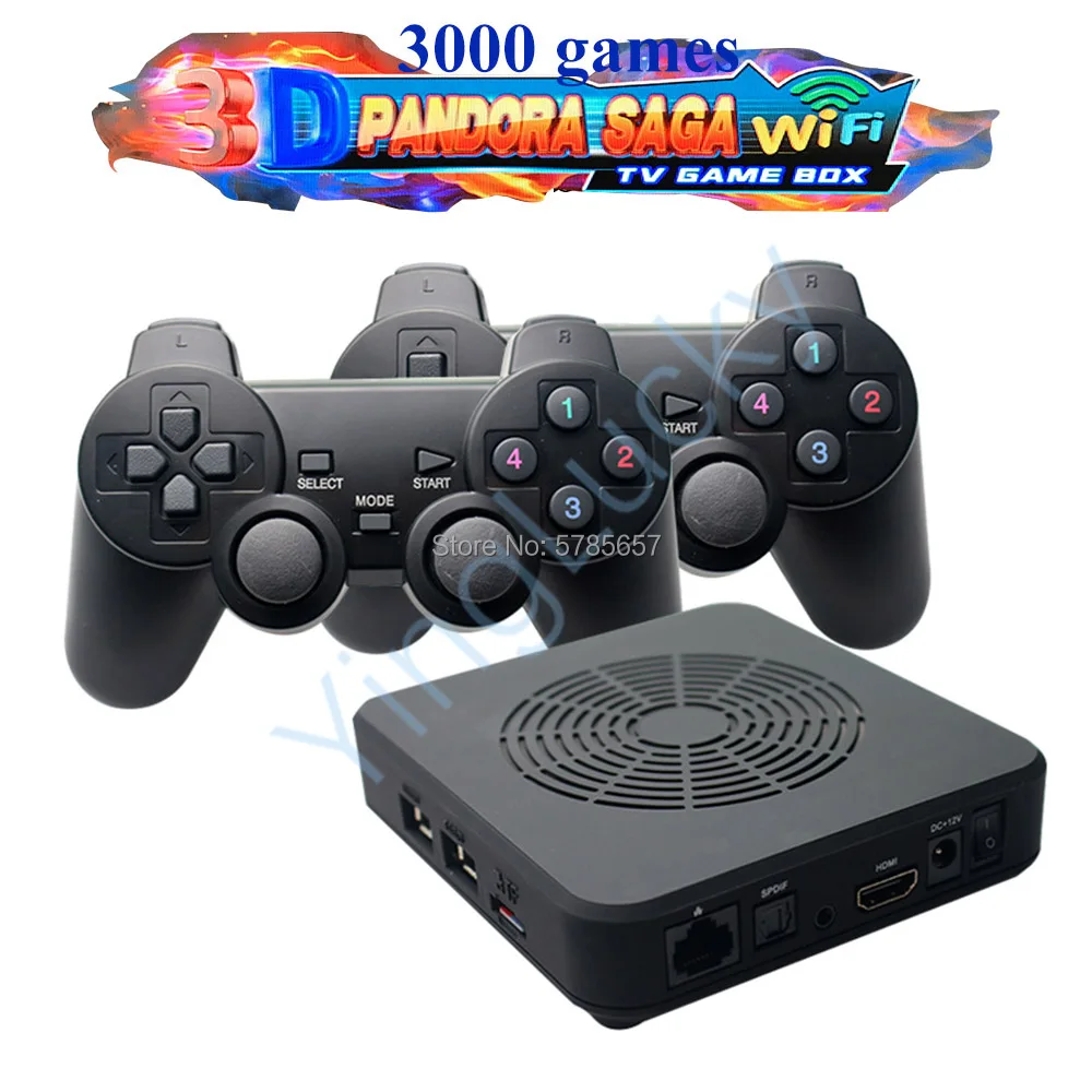 3D ТВ игровая консоль Pandora SAGA 3000 Gamebox USB игровой контроллер поддержка окон/android/xbox/PS3