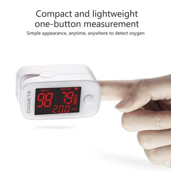 

1 Pcs Finger Clip Oximeter Pulse Led Oximeter Finger Clip Oximeter Finger Pulse Oxygen Saturation Monitor