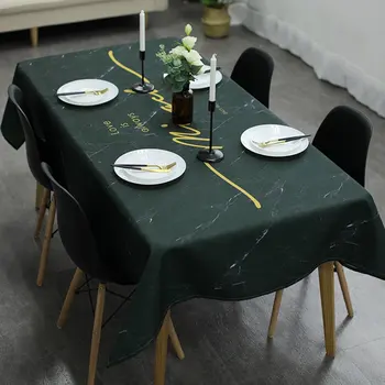 

European High-end Tablecloth Beautiful Tablecloth Simple Cloth Home Dining Room Photography Marble Cloth