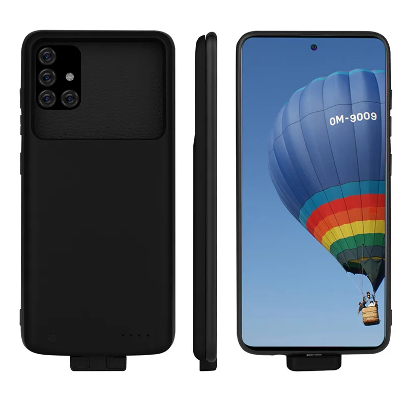 5000 мАч чехол для зарядного устройства samsung Galaxy A51 A71 Тонкий Силиконовый