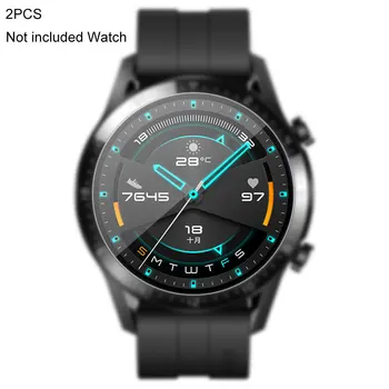 

2pcs 9H Hardness Scratch Resistant Tempered Glass Watch Screen Protector Guard HD Anti Fall Film Bubble Free For Huawei GT1 GT2