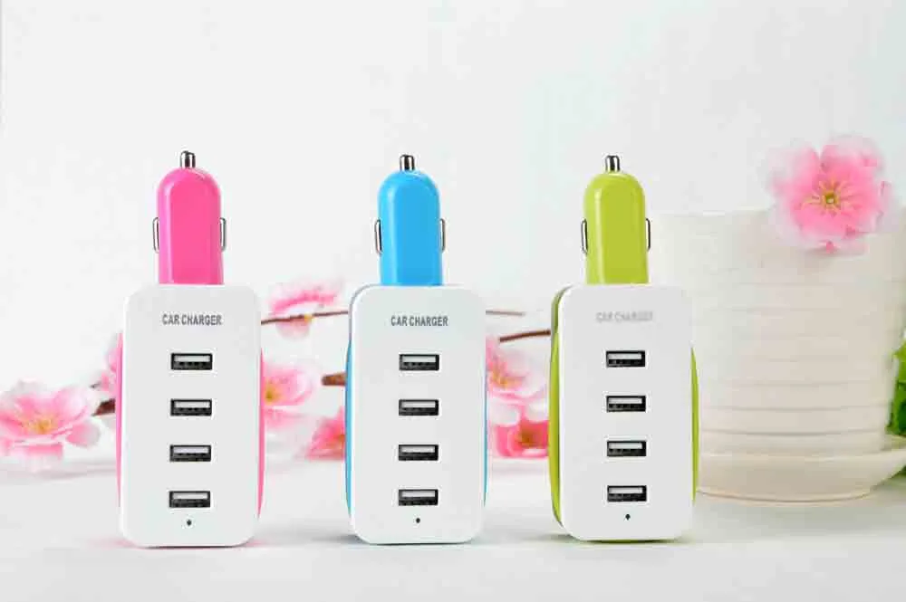 C8 Автомобильный Универсальный проводной 12 В 4 порта USB DC зарядное устройство адаптер мотоцикл автомобиль Лодка аксессуар для iPhone для huawei# Ger