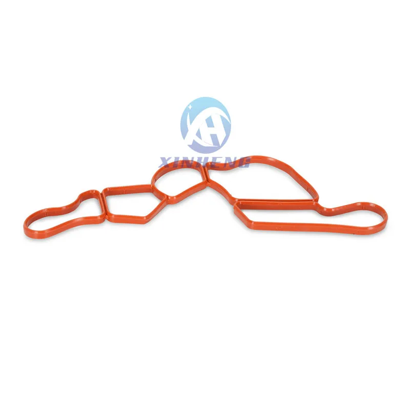 Engine Oil Filter Housing + Timing Case Gasket For Mercedes W203 W204 CL203 W211 X204 W164 W221 M272 Engine 2721840080 rubber gasket aluminum gasket kits