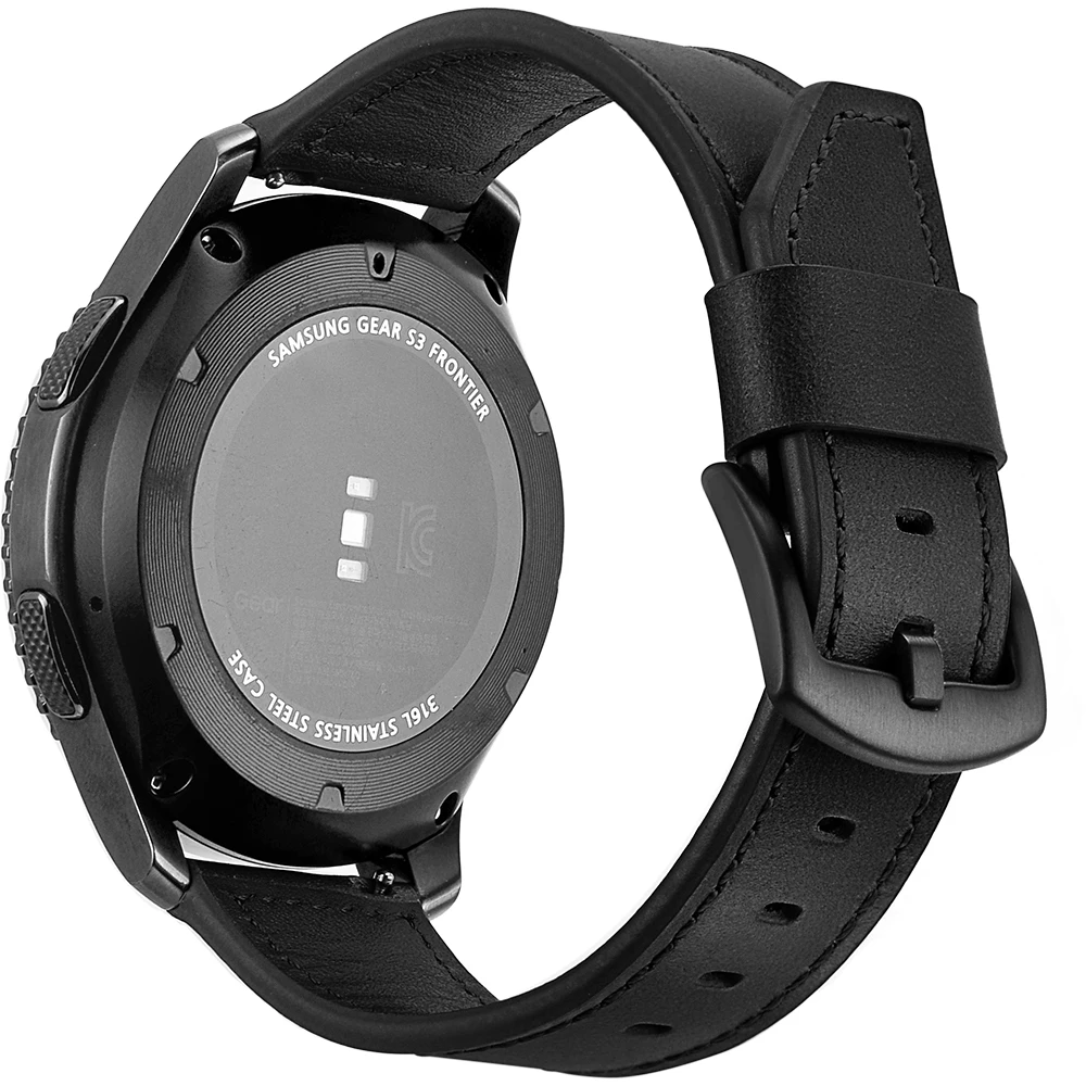 Ремешок из натуральной кожи для samsung gear S3 сменный Браслет для часов gear S3 Classic frontier