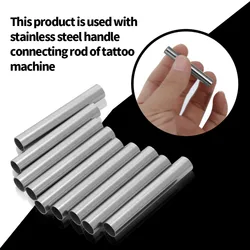 10Pcs Tattoo Machine Grip Tip Back Needle 304 Stainless Steel Stem Tube Body Art Supply Tattoo Permanent Makeup Gun Accessories