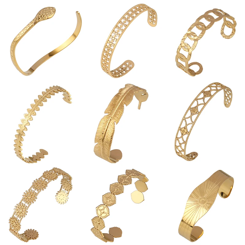 Bangle Bracelet Stainless Steel Opening Bracelet For Women
