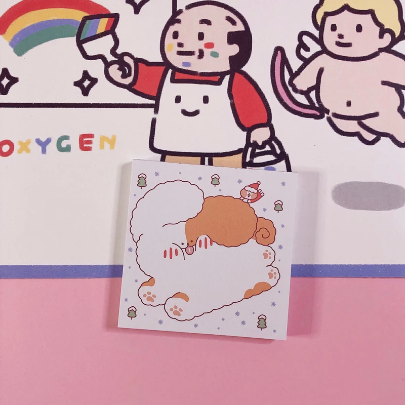 80 листов/партия Kawaii корейский INS хлеб кролик Блокнот N Times Липкие заметки