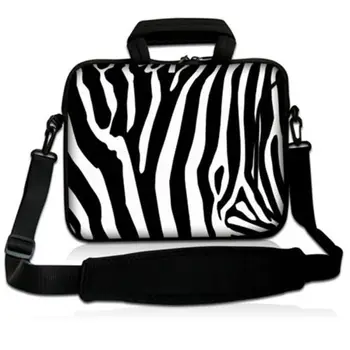 

zebra stripes Laptop Sleeve shoulder bag Case For Macbook Laptop AIR PRO Retina 11" 12" 13" 14" 15" 15.6 17 inch Notebook Bag