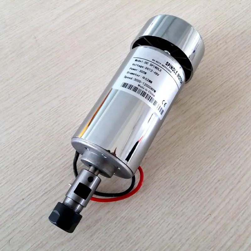 300 Вт мотор шпинделя Dc12-48V Er11 12000 об/мин 0.3квт шпиндель ЧПУ маршрутизатор мотор шпинделя ЧПУ мотор шпинделя