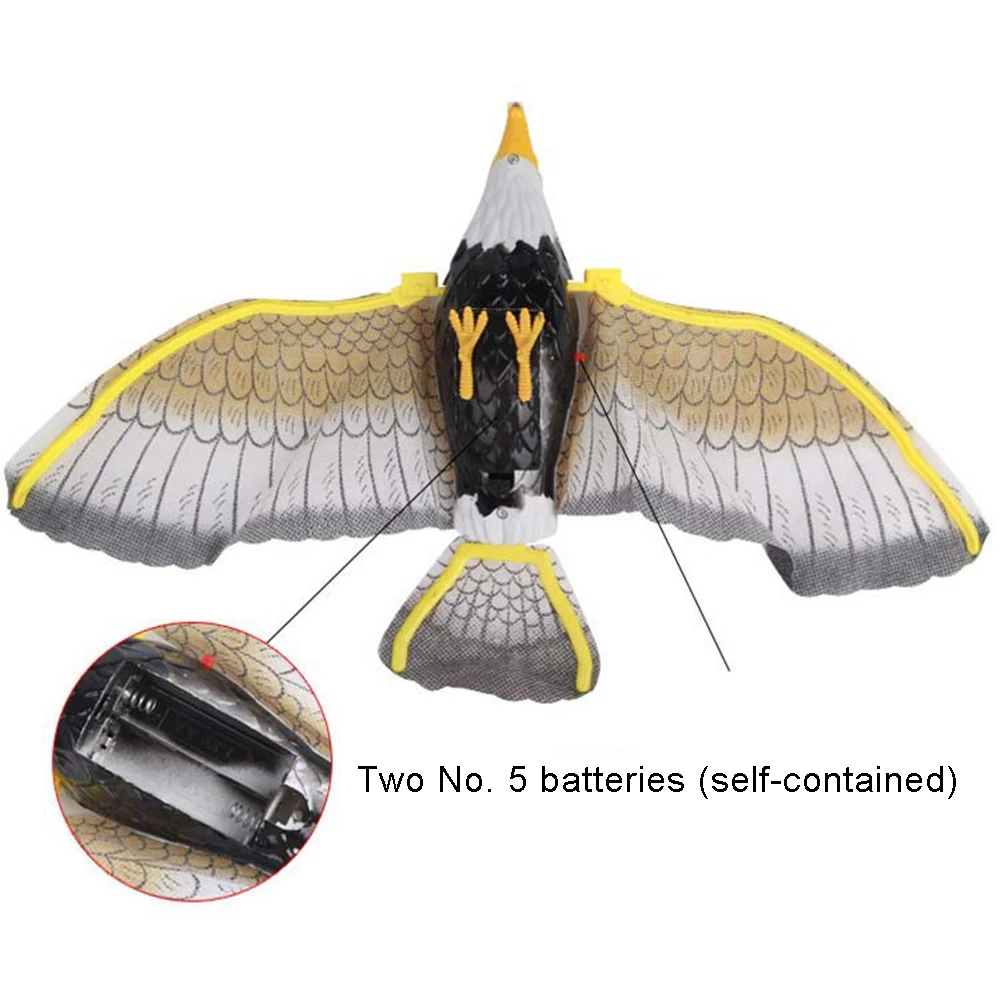 Kids Electronic Flying Eagle Toy Simulation Sling Hovering Bird Model with LED Sound Toy Gift Outdoor Funny Toys For Children