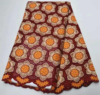 

swiss voile lace in switzerland high quality cotton swiss lace fabric 5yards embroidered african lace fabric for dress PS-Q336