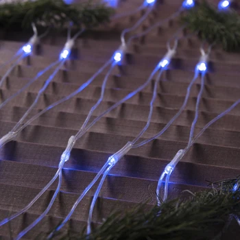 

Garland "Network" 2 x 3 m, IP44, transparent thread, 384 LED, blue glow, 220 V