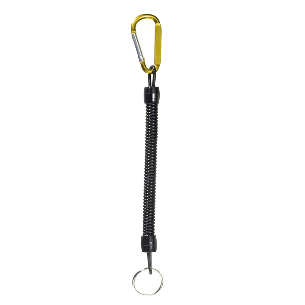 Fishing Lanyards Kayak Boating Heavy Duty Fishing Tool Safety Coil Lanyard Retractable 100-120cm/39-47inch